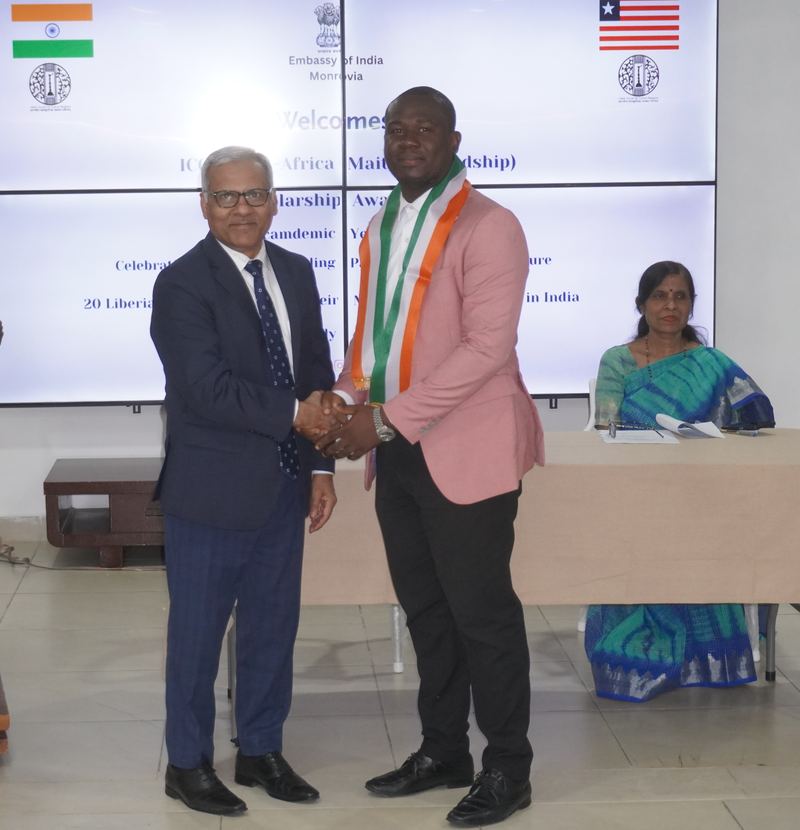 Honouring of 20 Liberian Students Awarded ICCR India–Africa Maitri Scholarships for AY 2026-2027 – 06 July 2026